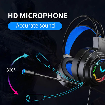 G58 Computer Headphone E-Sports Game 7.1 Channel Wired Headset with Microphone Headset