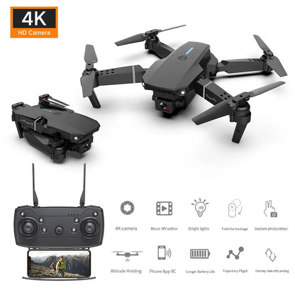 E88 Pro New WIFI FPV Drone Wide Angle HD Height Hold RC Foldable Quadcopter Helicopter