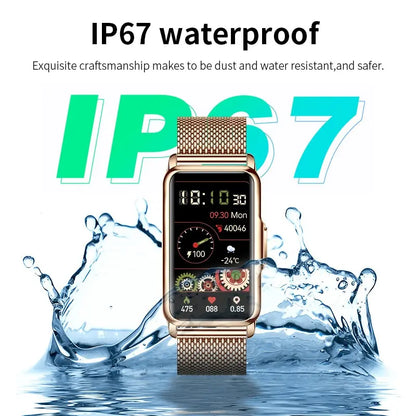 Smart Watch Women Full Touch Screen Bluetooth Call IP67 Waterproof Sports Fitness Tracker Smartwatch Women