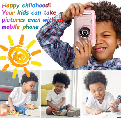 Kids Camera, Children Digital Selfie Camera for 3-12 Year Old Girls Boys with 20MP Photo Resolution, 1080P HD Video Camera with 32GB SD Card and Selfie Stick