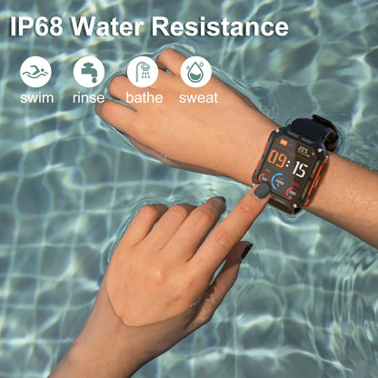 2023 New C20 Pro Smart Watch Voice Assistant BT Wireless Call Business Outdoor Sports IP68 Waterproof Wristwatch for Android Ios