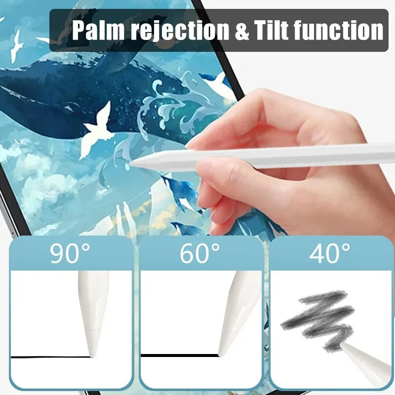 For Ipad Pencil with Digital Power Display Stylus Pen for Ipad with Tilt Sensitive Palm Rejection for Apple Ipad 2018-2022