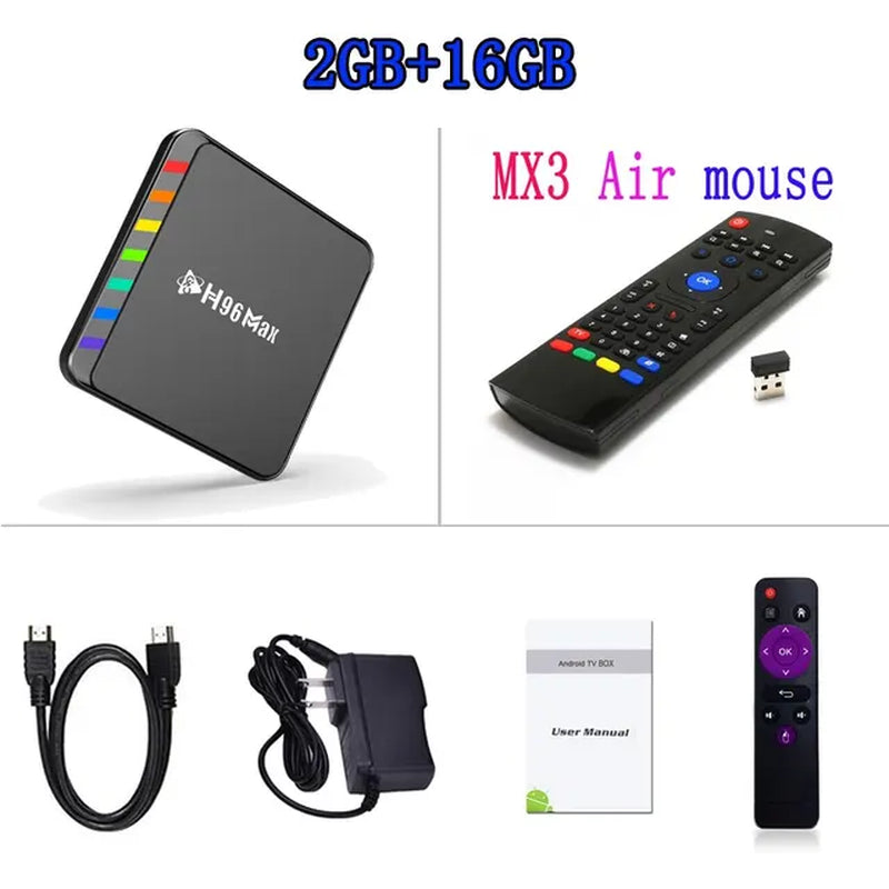 Smart TV Box Android 11 S905W2 4GB 32GB 64GB AV1 Quad Core WIFI6 4K  W2 Set Top Box Media Player TV Box