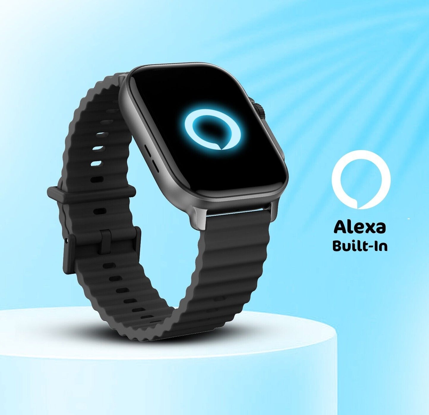 Alexa Smart Watch for Men Answer/Make Calls Fitness Watch for Android IOS Phone