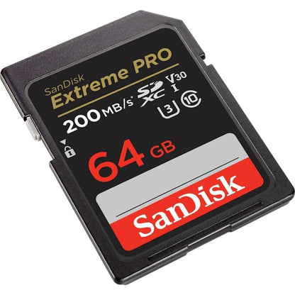 Sandisk Extreme PRO SDXC Card 200MB S UHSI U3 V30 64GB