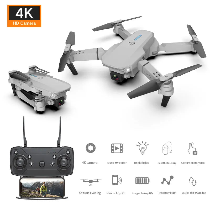 E88 Pro New WIFI FPV Drone Wide Angle HD Height Hold RC Foldable Quadcopter Helicopter