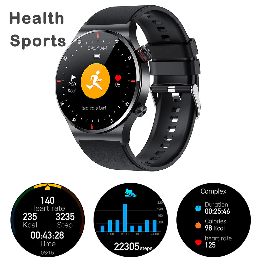 2023 Luxury Smart Watches Men NFC BT Call Fitness Waterproof Sports Wrist Intelligent Smartwatches for Women Kids Xiaomi Huawei