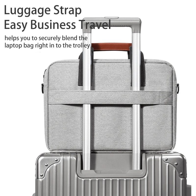 Men Laptop Bag 13.3 14 15.6 Inch for Macbook Air Pro 13 15 16 HP Huawei Asus Acer Dell Xiaomi Lenovo Shoulder Handbags Briefcase